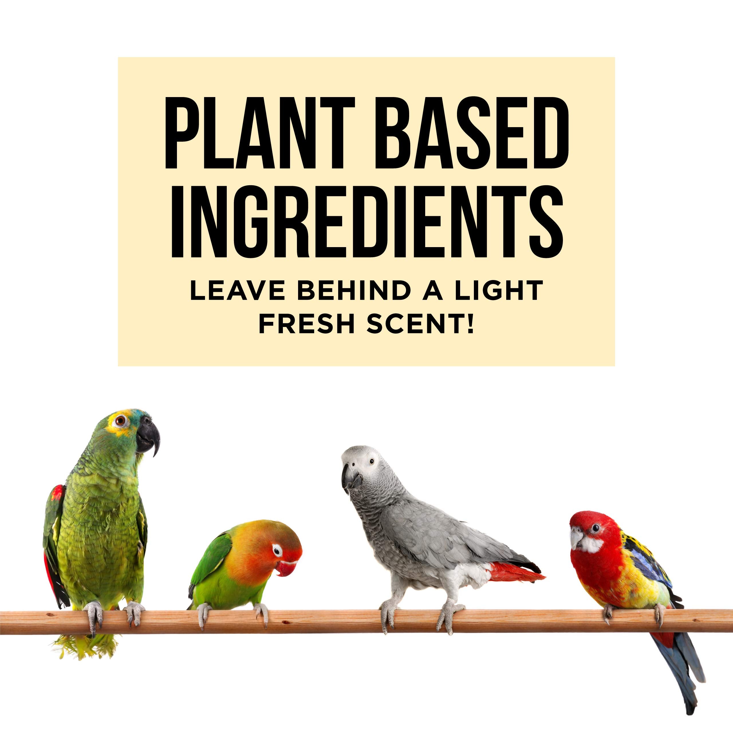 Natural Rapport Bird Cage Cleaner - The Only Bird Cage Cleaner You Need - Bird Poop Spray Remover, Naturally Removes Bird Waste